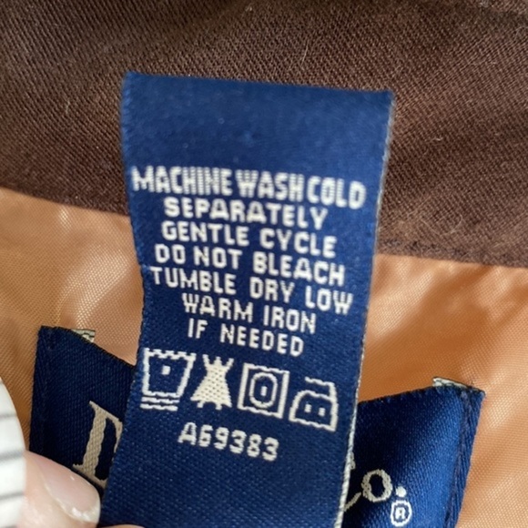 DENIM & CO. 1980s Vintage Embroidered Denim Jacket Coat - Brown - Picture 15 of 17